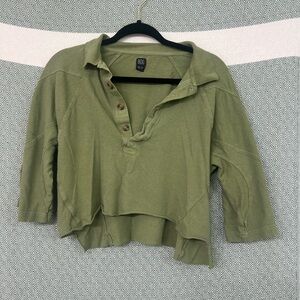 BDG Olive Green Crop Top